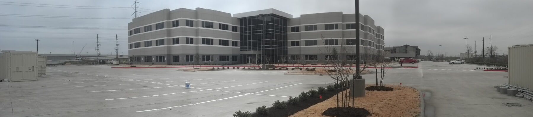 Commercial parking lot concrete project